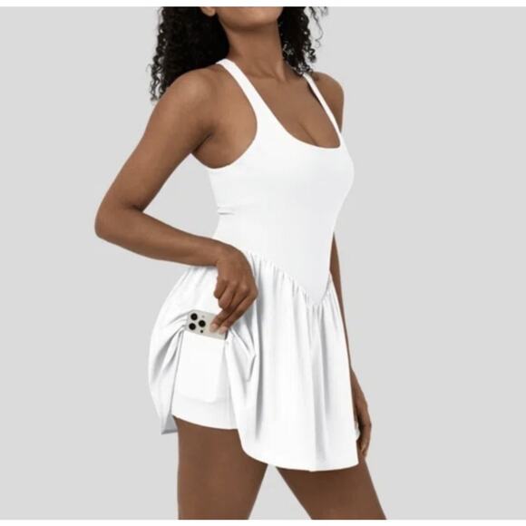 Halara Dresses & Skirts - Halara Breezeful™ Corset 2-in-1 Pocket Mini Quick Dry Flowy Active Dress Large